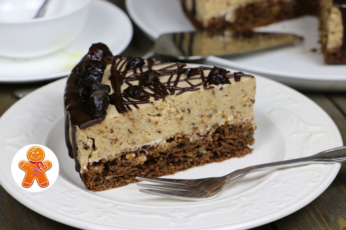 Низкокалорийный торт - мусс с черносливом