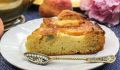 Пирог-перевертыш с персиками в карамели