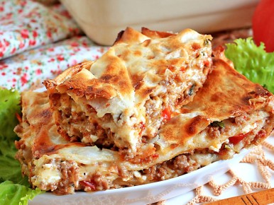 Вкусная лазанья из лаваша: просто, быстро и сытно для всей семьи