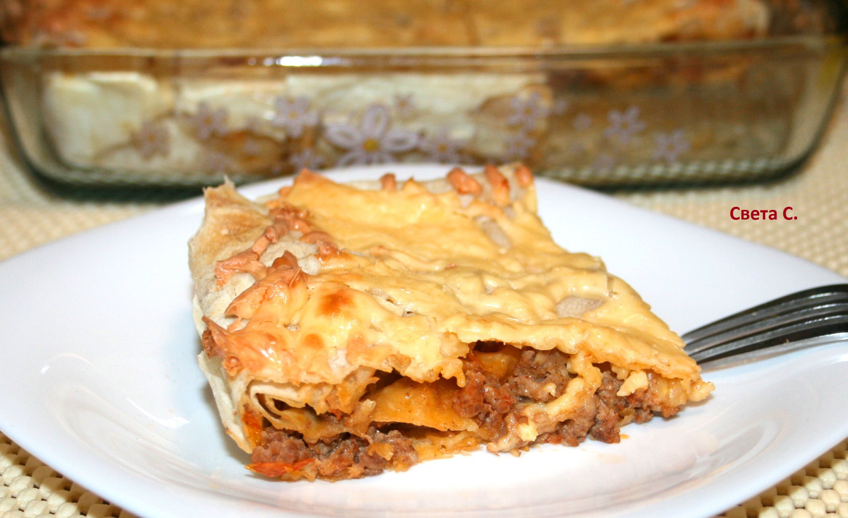 Ленивая лазанья из лаваша: быстро, вкусно и без хлопот