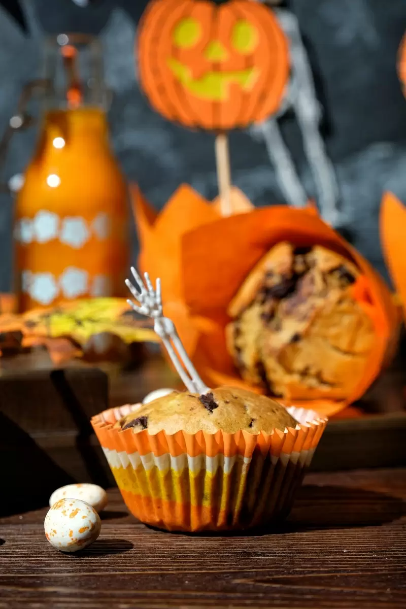 Тыквенные маффины с шоколадной крошкой