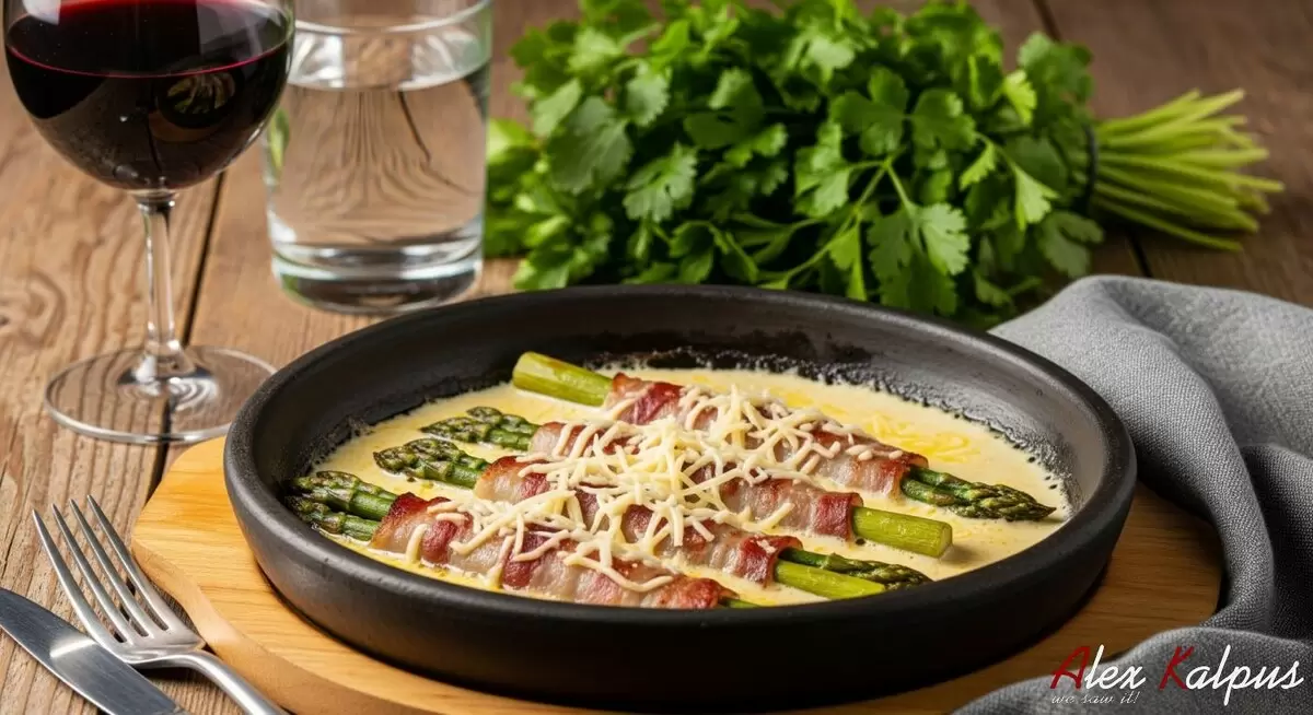 Погрузитесь в грузинскую кулинарию: спаржа с беконом