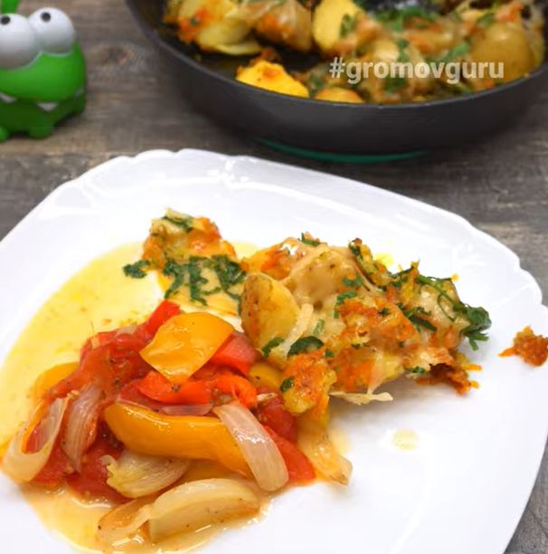 Ужин с душевным теплом: запеченная картошка с овощами и сыром